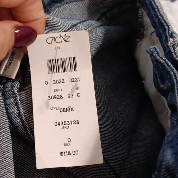Women's Cache Size 0 new with tags flare jeans - Picture 10 of 10